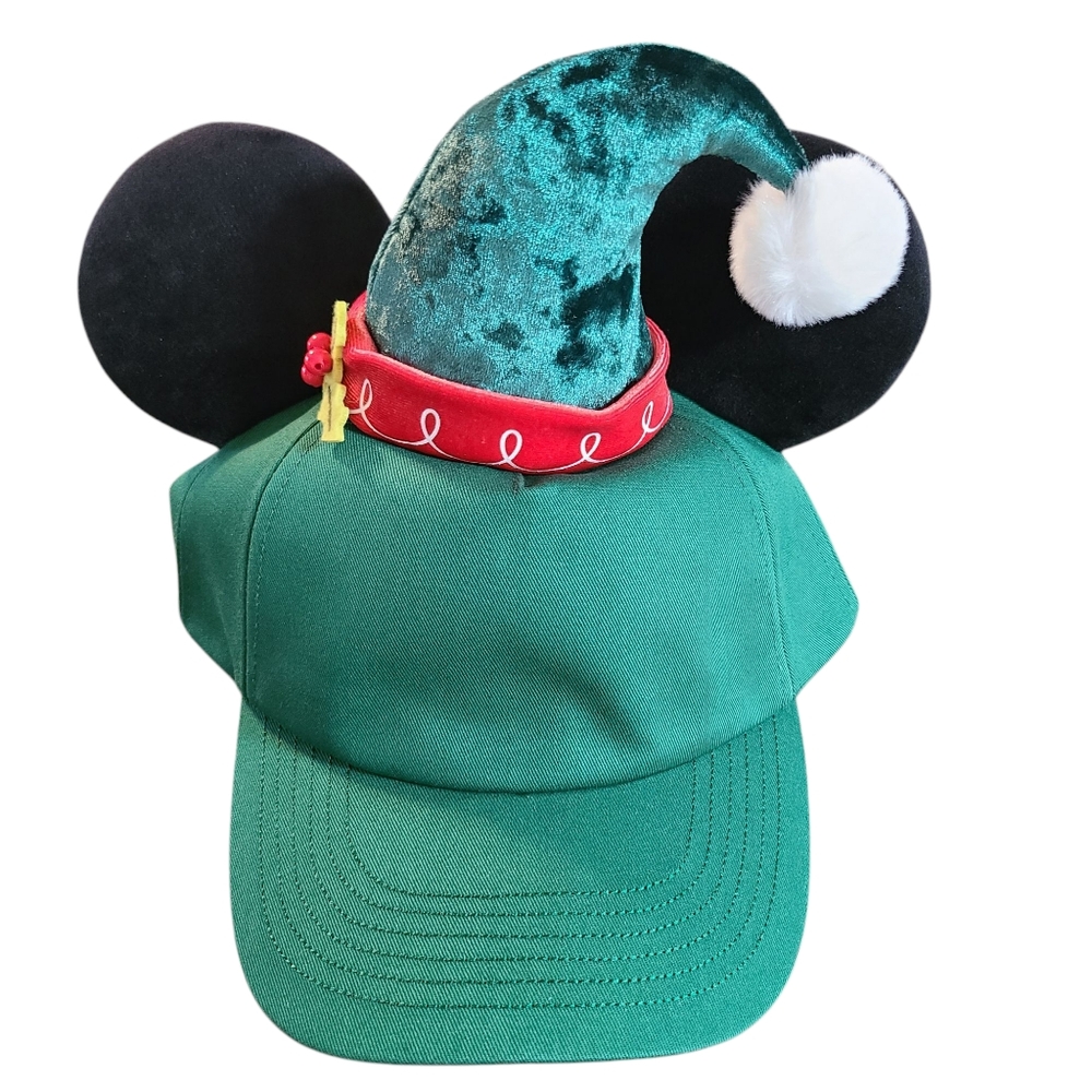 Green Elf Hat with Ears and Pom Pom